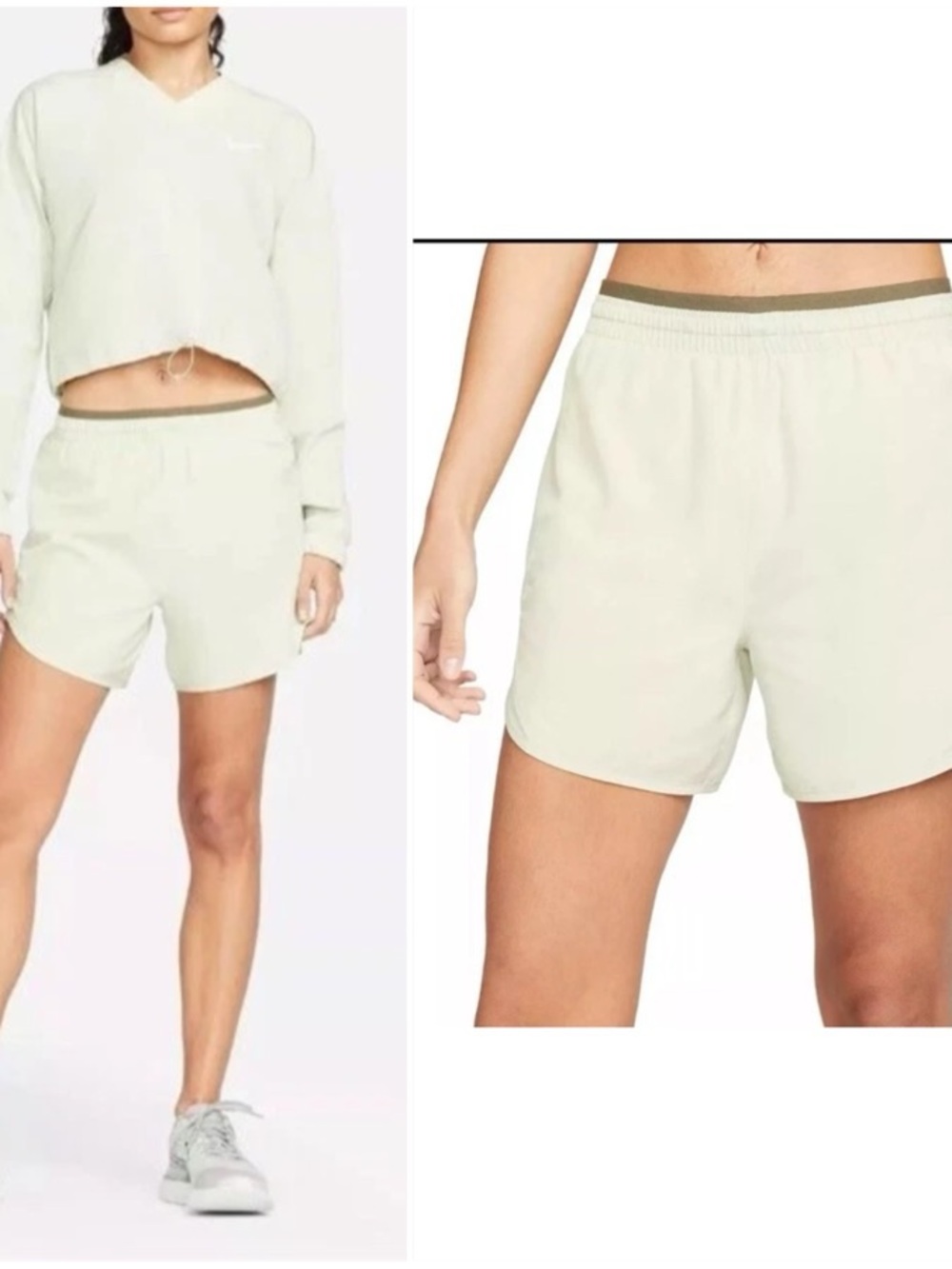 Nike Dri Fit Tempo Luxe Running Shorts 5” Green New with Tags